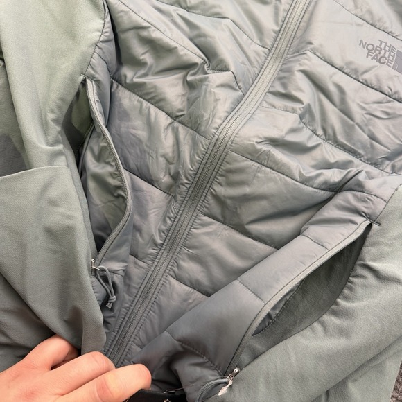 The North Face Jacket Womens Size 2X Shelter Cove Hybrid Jacket Goblin Green NWT - Picture 5 of 10
